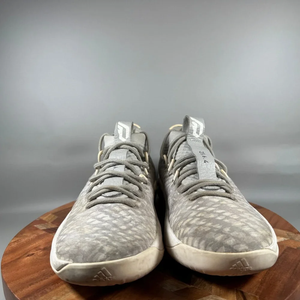 Adidas Dame 4 Basketball Shoes Mens 10.5 Grey White BY4495 Damian Lillard Shoes